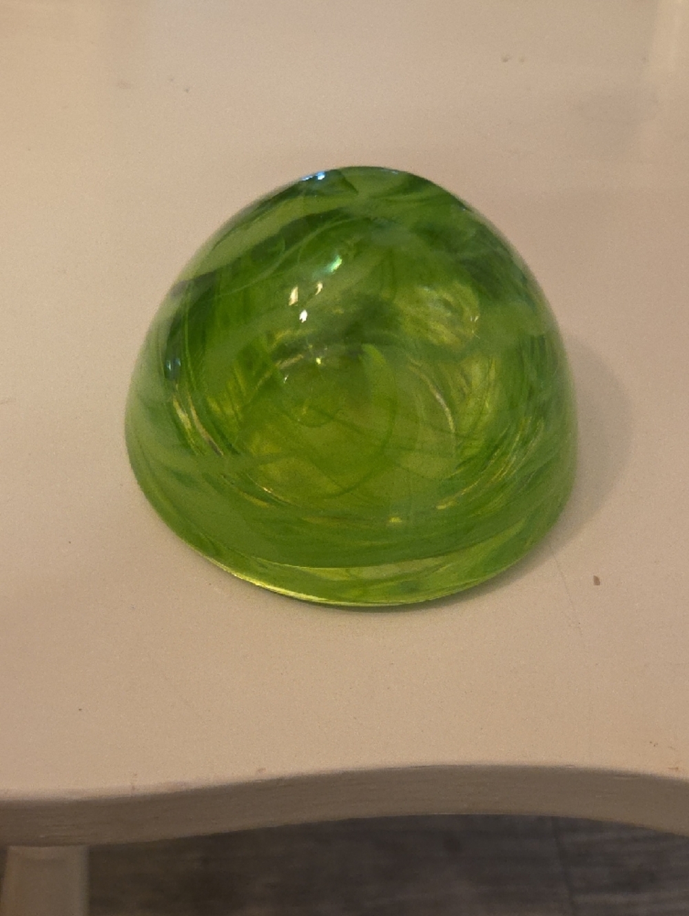 Kosta Boda Atoll Lime Green Glass Art Votive Holder Decorative Home Accent - Picture 2 of 4